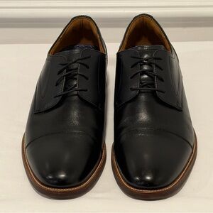 Florsheim Men’s Oxford Dress Shoes Size 10.5M Black Leather Cap Toe Lace-Up